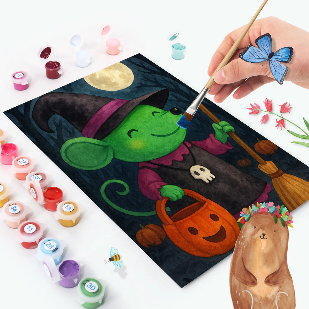Paint by Numbers Mouse Witch Design Halloween, decoration, Martin singing, decor, gifts, giving