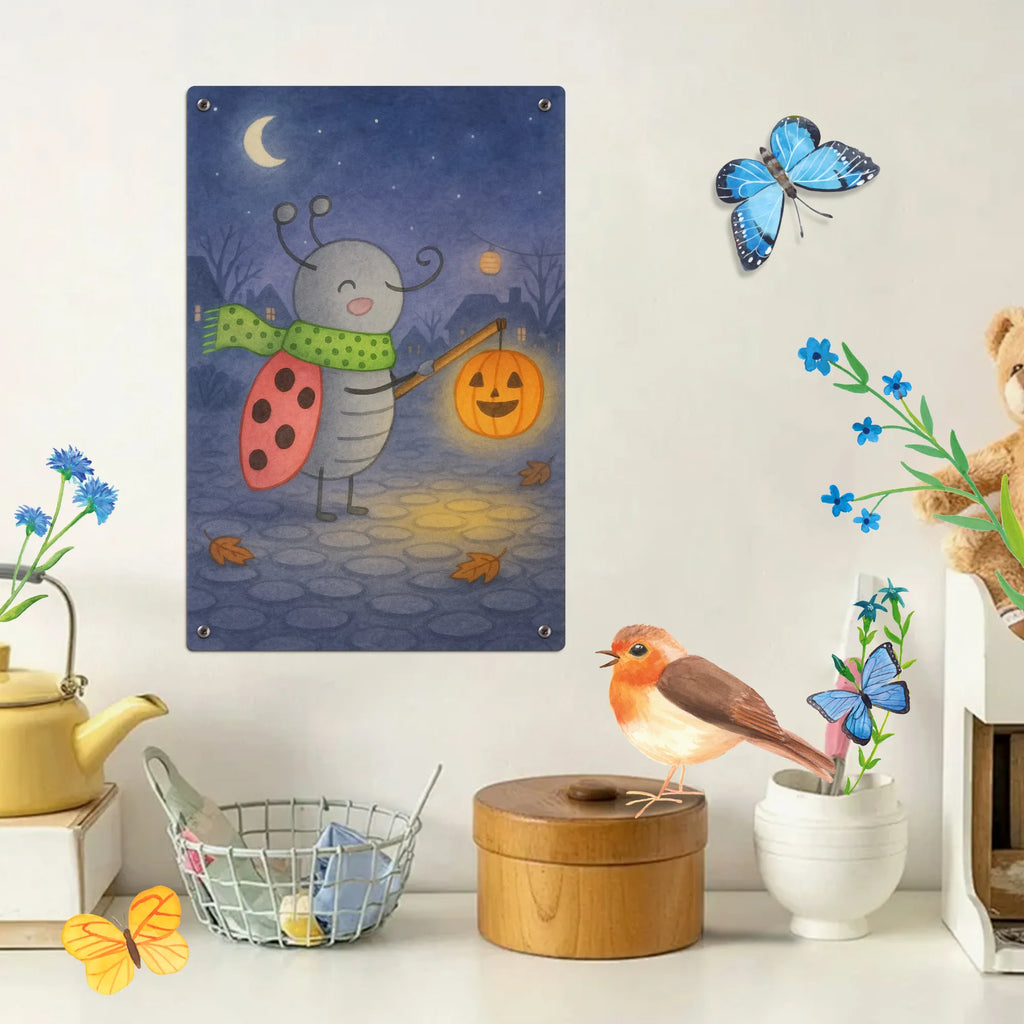Malen nach Zahlen Metallschild Smörle Laterne Design Baseln, Malen nach Zahlen, Bastelidee, Malen, Kreativität, Künstler, DIY, Ausmalbild, Kunstwerk, Halloween, Deko, Martinssingen, Dekoration, Geschenke, Schenken, Marienkäfer, Herbst, Laterne