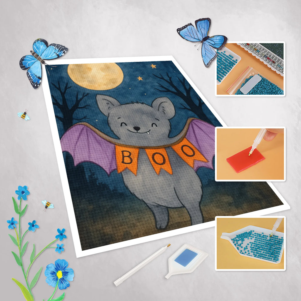 Diamond Painting Bat Boo Design Diamond Painting Tablett, Diamant Stickerei, Diamond Painting Profi Set, Diamant Mosaik, Diamond Painting, Rhinestone Painting, Diamond Painting Muster, Diamond Painting Porträt, Kristallbild, Diamant Bild, Diamond Painting Tiere, Diamond Painting Modern, DIY Diamond Painting, Diamond Painting Anfänger Set, Diamond Painting Landschaft, Diamond Painting Pinzette, Diamond Painting Schlüsselanhänger, Diamond Painting Werkzeuge, Strass Malerei, Diamond Art, Diamond Painting Tray, Diamond Painting Kit, Diamond Painting Puzzle, 5D Diamant Malerei, Diamond Painting Full Drill, Diamond Painting Partial Drill, Diamond Painting Für Kinder, Diamond Painting Schablone, Diamond Painting Quadratbohrer, Diamant Malerei, Diamond Painting Set, Diamond Painting Deko, Diamond Painting Geschenkidee, Diamond Painting Blumen, Diamond Painting Rundbohrer, Diamond Painting Leinwand, DIY Strass Bild, Diamond Painting Zubehör, Diamond Painting Bohrer, Diamond Painting Motive, Diamond Painting Für Erwachsene, Diamond Painting Klassisch, Halloween, Deko, Martinssingen, Dekoration, Geschenke, Schenken