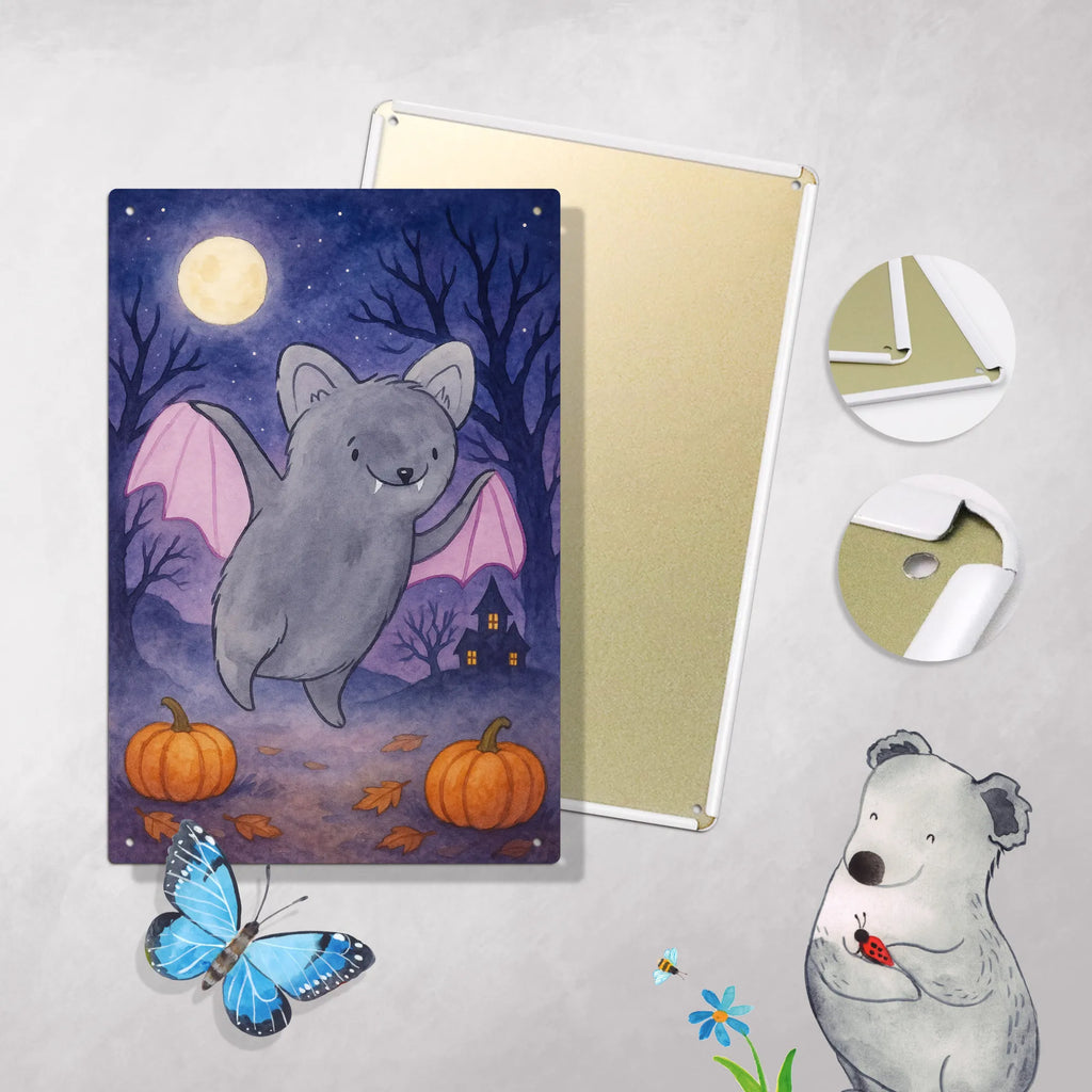 Malen nach Zahlen Metallschild Fledermaus Erschrecken Design Künstler, Malen, Bastelidee, Kreativität, Ausmalbild, DIY, Baseln, Kunstwerk, Malen nach Zahlen, Halloween, Deko, Martinssingen, Dekoration, Geschenke, Schenken