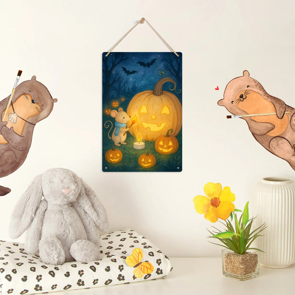 Malen nach Zahlen Metallschild Kürbis Maus Design Bastelidee, Baseln, Malen, Kunstwerk, Künstler, Ausmalbild, Kreativität, Malen nach Zahlen, DIY, Halloween, Deko, Martinssingen, Dekoration, Geschenke, Schenken, Trick or Treat, Kürbis, Süßes sonst gibt's saures, Kerzen, Halloween Deko, Maus