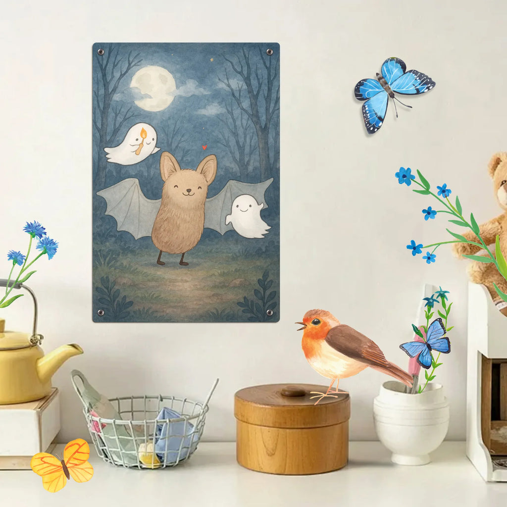 Malen nach Zahlen Metallschild Fledermaus Gespenster Design Künstler, Baseln, Malen, Kunstwerk, Malen nach Zahlen, DIY, Bastelidee, Ausmalbild, Kreativität, Halloween, Deko, Martinssingen, Dekoration, Geschenke, Schenken, Süßes sonst gibt's saures, Trick or Treat, Gespenster, Fledermaus, Halloween Deko