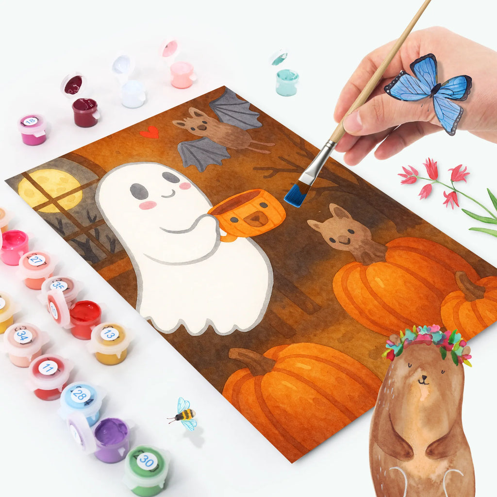 Malen nach Zahlen Gespenst Kaffee Design Kreativität, Malen, DIY, Malen nach Zahlen, Baseln, Bastelidee, Kunstwerk, Ausmalbild, Künstler, Halloween, Deko, Martinssingen, Dekoration, Geschenke, Schenken, Kaffee, Gespenst