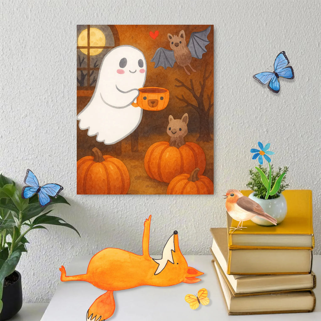 Malen nach Zahlen Gespenst Kaffee Design Kreativität, Malen, DIY, Malen nach Zahlen, Baseln, Bastelidee, Kunstwerk, Ausmalbild, Künstler, Halloween, Deko, Martinssingen, Dekoration, Geschenke, Schenken, Kaffee, Gespenst