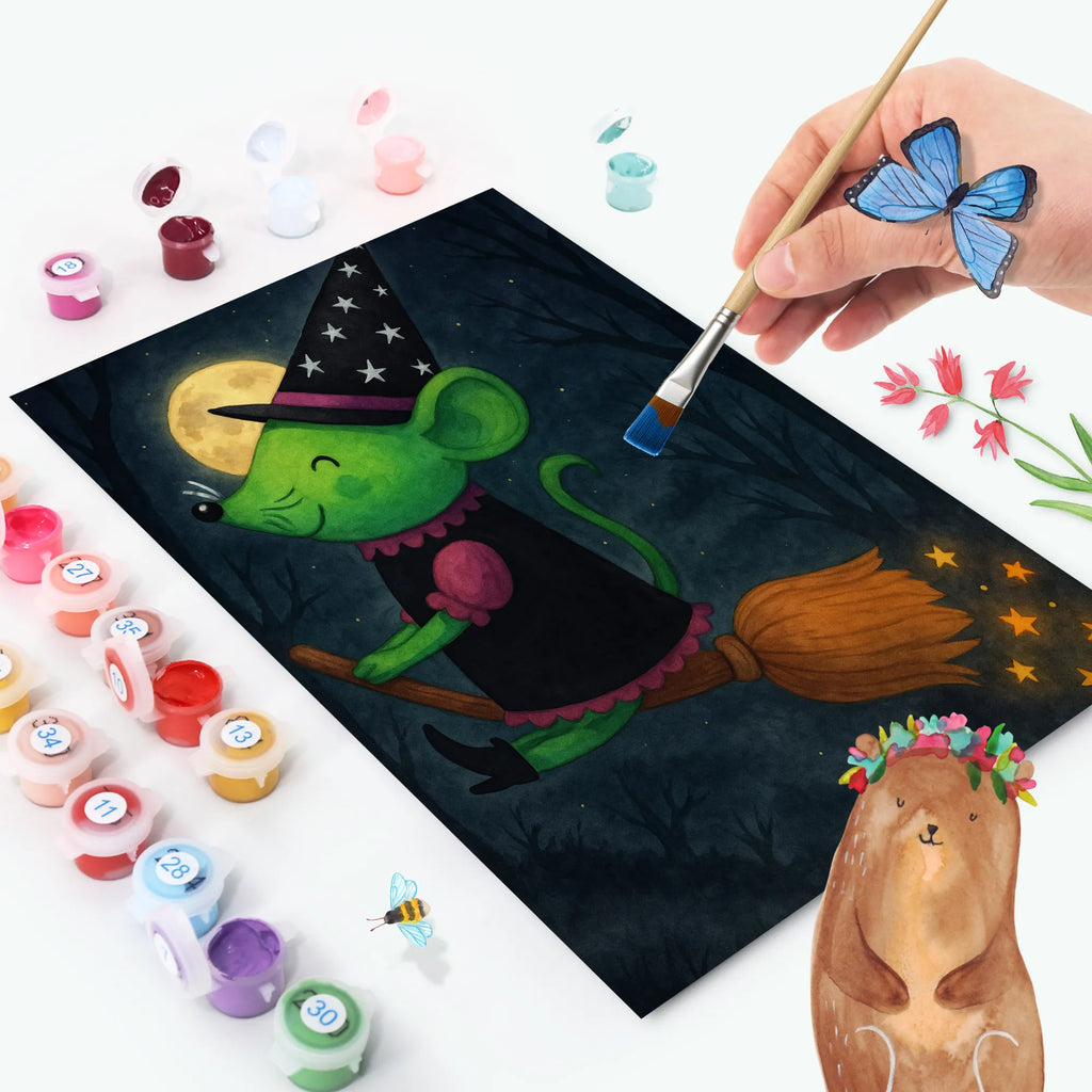 Malen nach Zahlen Hexe Fliegt Design DIY, Malen, Kreativität, Baseln, Künstler, Bastelidee, Malen nach Zahlen, Ausmalbild, Kunstwerk, Halloween, Deko, Martinssingen, Dekoration, Geschenke, Schenken