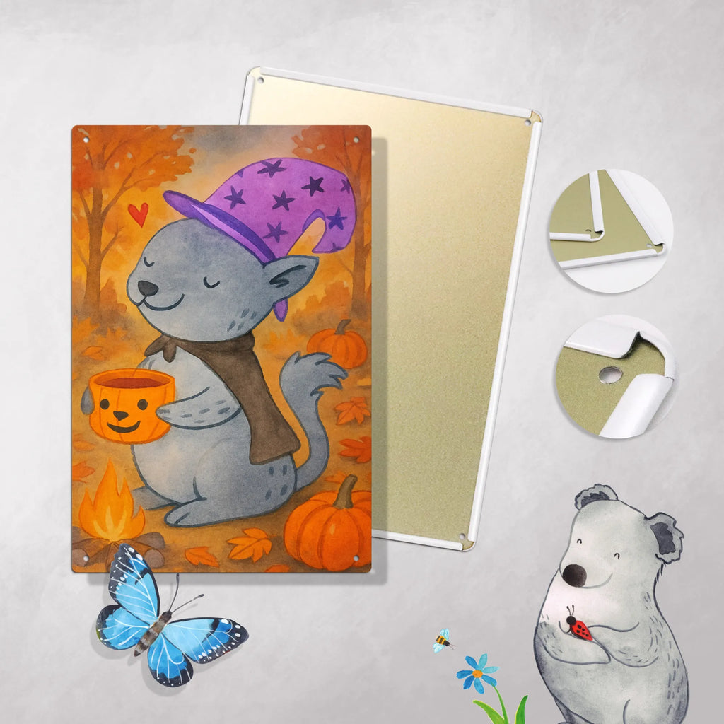 Malen nach Zahlen Metallschild Kater Kaffee Design Baseln, DIY, Kunstwerk, Malen, Künstler, Bastelidee, Ausmalbild, Malen nach Zahlen, Kreativität, Halloween, Deko, Martinssingen, Dekoration, Geschenke, Schenken, Kaffee, Kater, Magie, Hexe