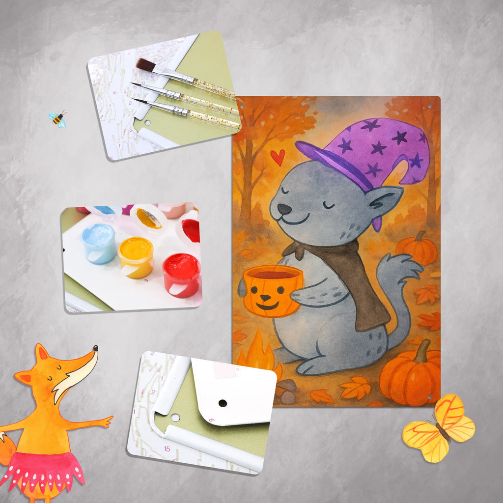 Malen nach Zahlen Metallschild Kater Kaffee Design Baseln, DIY, Kunstwerk, Malen, Künstler, Bastelidee, Ausmalbild, Malen nach Zahlen, Kreativität, Halloween, Deko, Martinssingen, Dekoration, Geschenke, Schenken, Kaffee, Kater, Magie, Hexe