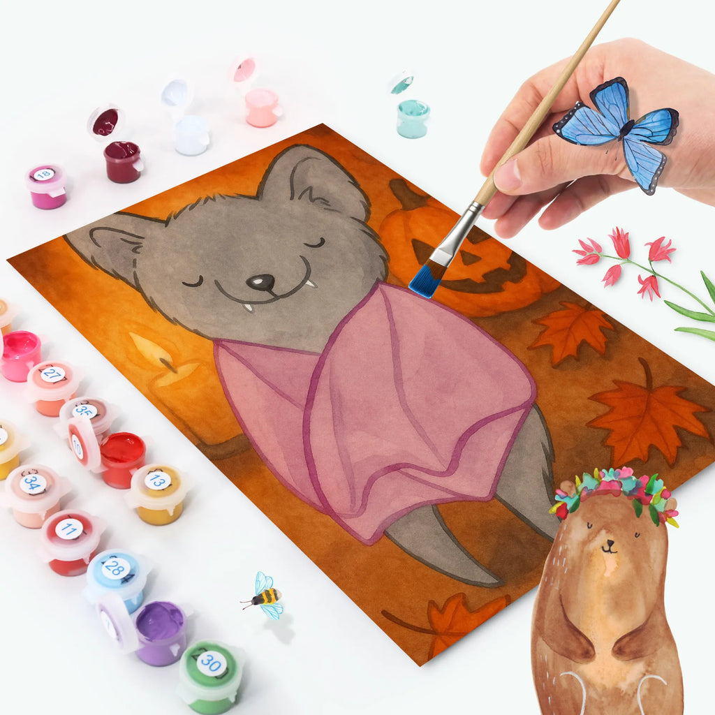 Paint by Numbers Bat Chilling Design Halloween, decoration, Martin singing, decor, gifts, giving