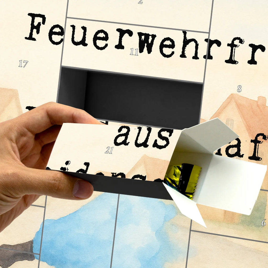 Fillable advent calendar Firewoman Passion Design gift, sayings, gift idea, best, farewell gift, passing exam, anniversary, retirement, promotion, job start, profession