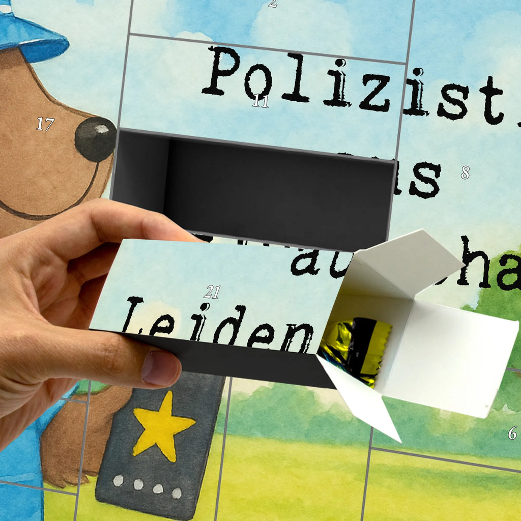 Fillable advent calendar Policewoman Passion Design gift, sayings, gift idea, best, farewell gift, passing exam, anniversary, retirement, promotion, job start, profession