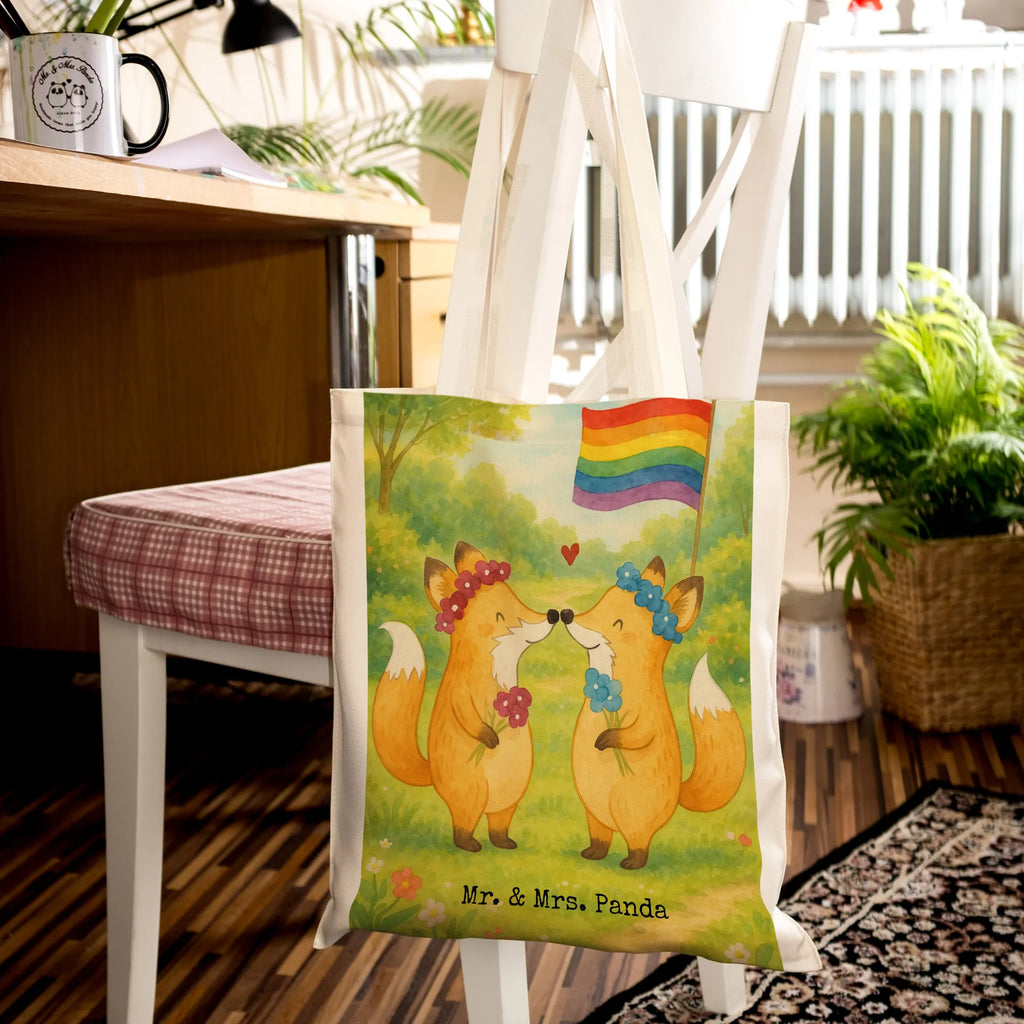 Tote bag foxes Lesbian Pride Design gifts, Wedding, marriage