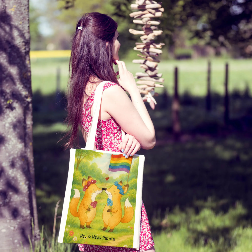 Tote bag foxes Lesbian Pride Design gifts, Wedding, marriage