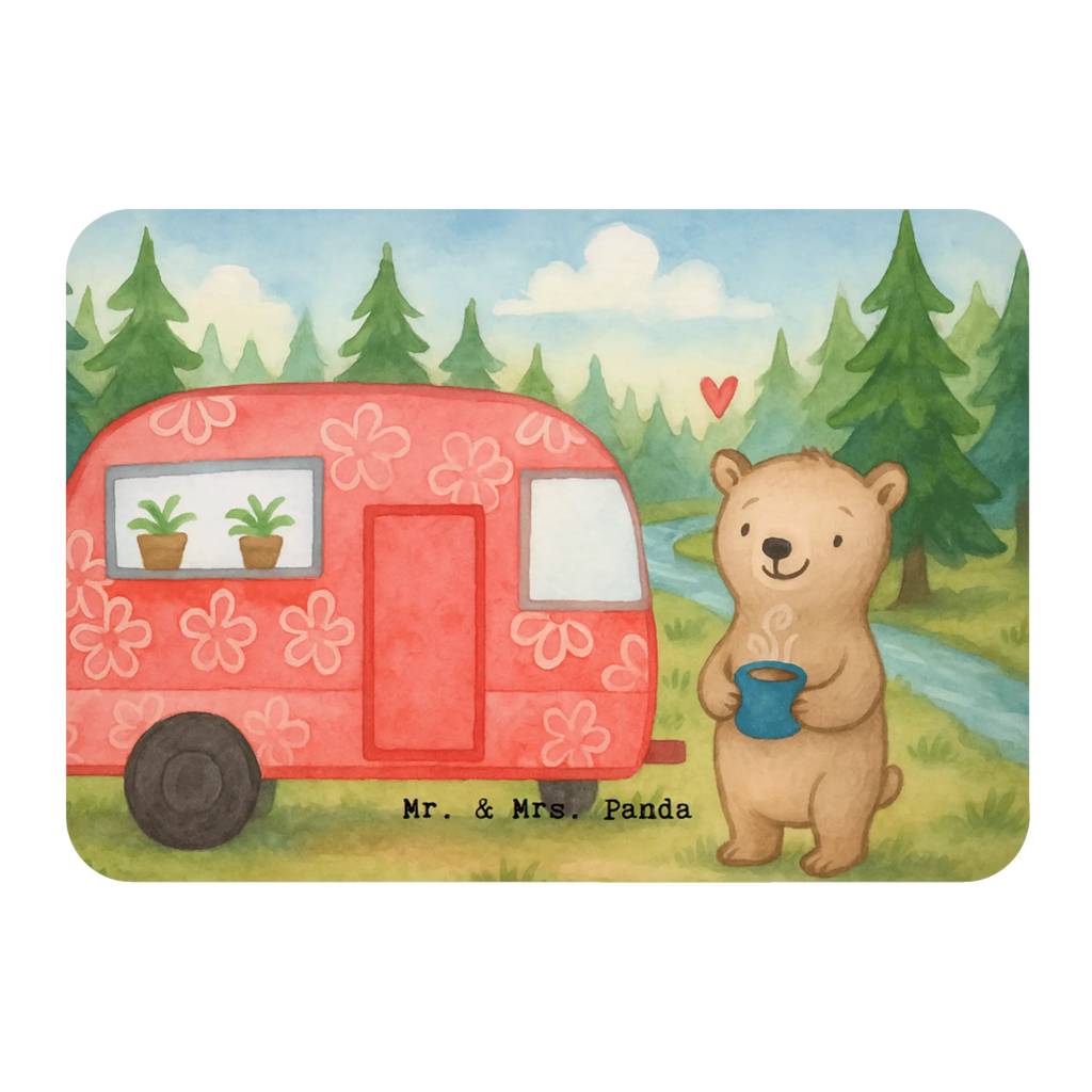 Magnet bear camper Design magnet, magnetic board, office magnet, refrigerator magnets, calendar magnet, refrigerator magnet, Gift, giving, thank you, award, profit, athlete, Vacation, Campground, Road Trip, RV