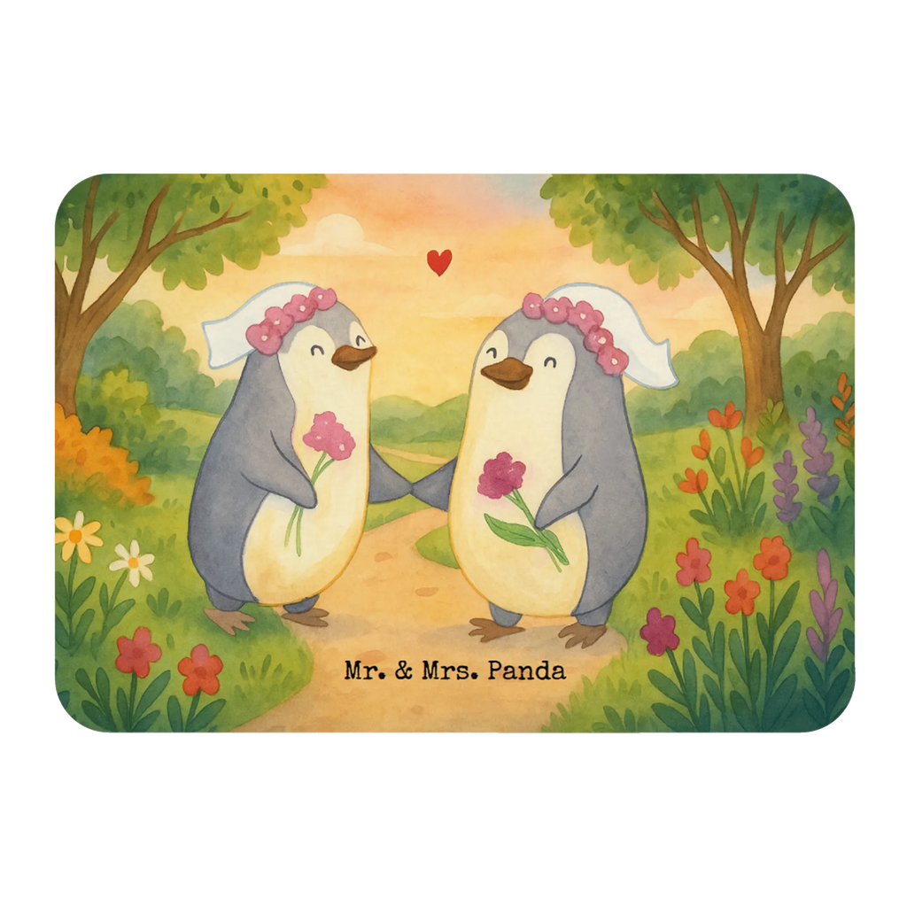 Magnet penguins Lesbian Pride Design magnet, magnetic board, office magnet, refrigerator magnet, refrigerator magnets, calendar magnet, gifts, Wedding, marriage