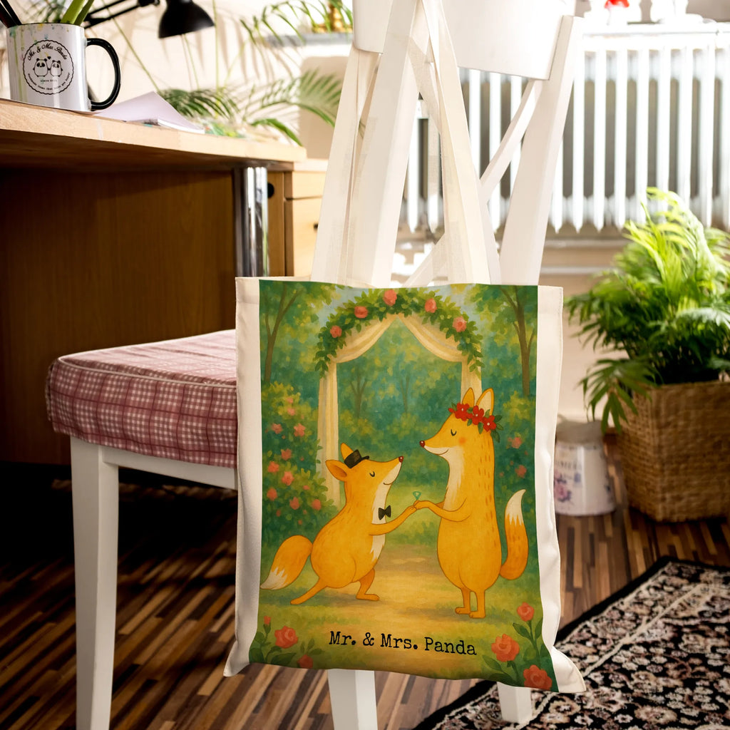Tote bag foxes Marriage Design gifts, Wedding, marriage