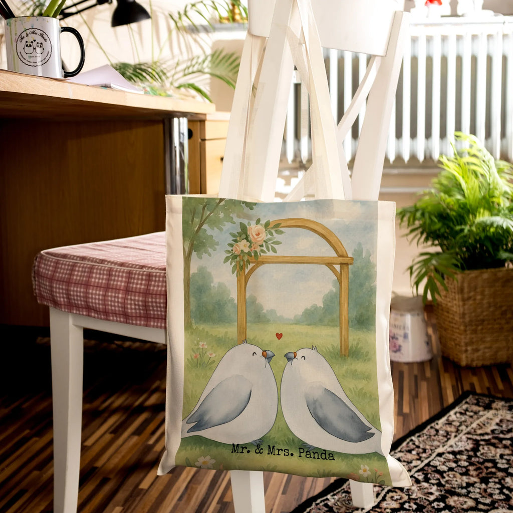 Tote bag pigeons Love Design gifts, Wedding, marriage, Doves, Couple, Turtledove, Girlfriend, Dove, Friend, Couple gift
