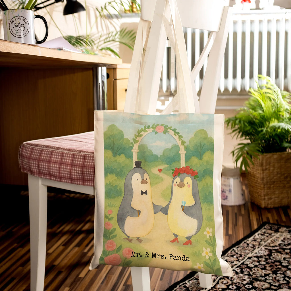 Tote bag Marriage penguin Design gifts, Wedding, marriage, wedding day, wedding gift, wedding, penguins, gift idea wedding, guest gift