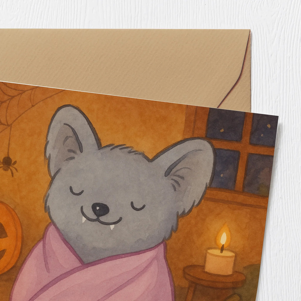 Deluxe Karte Fledermaus Chillt Design Geschenkkarte, Hochzeitskarte, weihnachtskarte, Karte, Hochwertige Grußkarte, Dankeskarte, Einladungskarte, sprüche karten, Hochwertige Klappkarte, Grußkarte, abschiedskarte, Glückwunschkarte, Geburtstagskarte, geburtskarte, Gutscheinkarte, quadratische karte, Klappkarte, lustige karten, Dekoration, Geschenke, Schenken, Deko, Halloween, Martinssingen