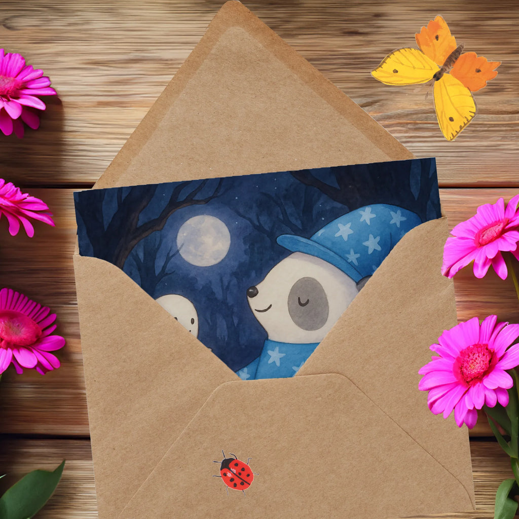 Deluxe Karte Panda Zauberer Design sprüche karten, lustige karten, weihnachtskarte, geburtskarte, Grußkarte, Geschenkkarte, Klappkarte, Dankeskarte, Karte, Hochwertige Klappkarte, abschiedskarte, Einladungskarte, Glückwunschkarte, Gutscheinkarte, Hochzeitskarte, Geburtstagskarte, quadratische karte, Hochwertige Grußkarte, Dekoration, Geschenke, Schenken, Deko, Halloween, Martinssingen, Halloween Deko, Süßes sonst gibt's saures, Zauberer, Panda, Trick or Treat, Gespenst