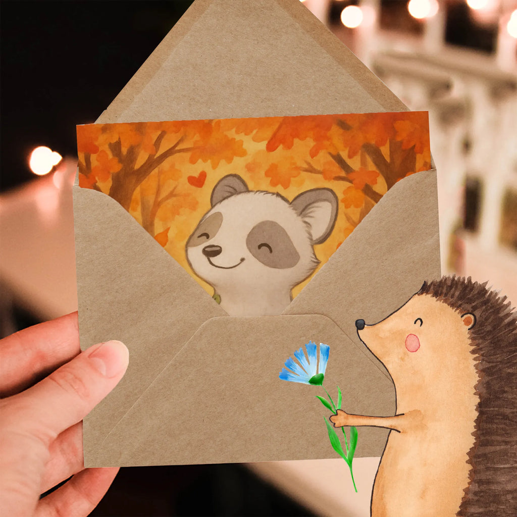 Deluxe Card Raccoon Pumpkin Design decoration, gifts, Martin singing, decor, giving