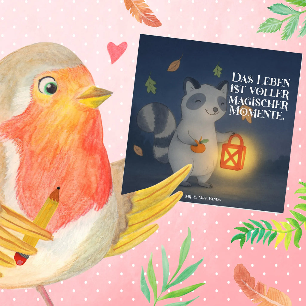 Deluxe Card Raccoon Lantern Design decoration, gifts, Martin singing, decor, giving