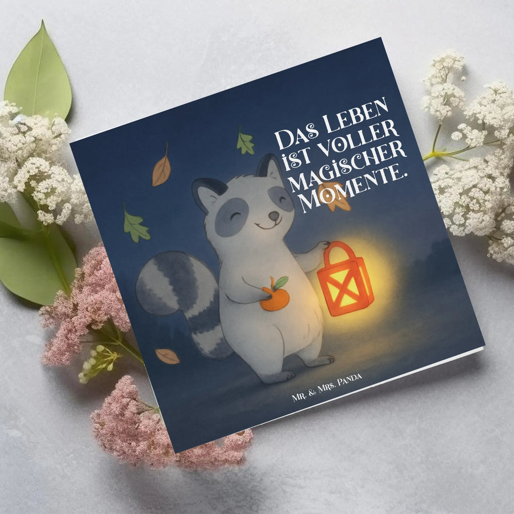 Deluxe Card Raccoon Lantern Design decoration, gifts, Martin singing, decor, giving