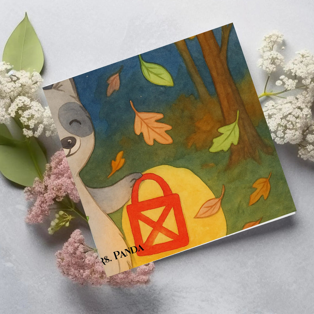 Deluxe Card Raccoon Lantern Design decoration, gifts, Martin singing, decor, giving