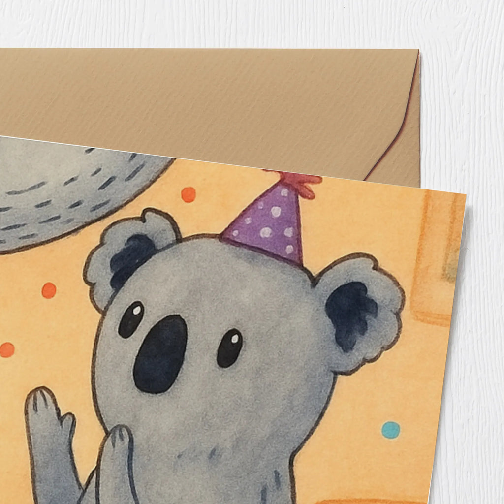 Karta Deluxe koale urodziny Design Urodziny, prezent urodzinowy, prezent