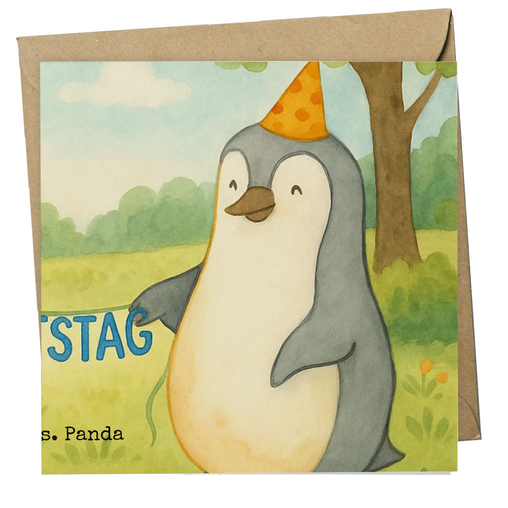 Karta Deluxe Mysz Pingwin urodziny Design Urodziny, prezent urodzinowy, prezent