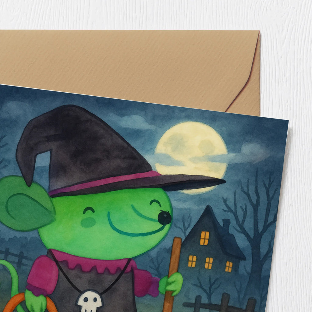 Deluxe Card Mouse Witch Design decoration, gifts, Martin singing, decor, giving