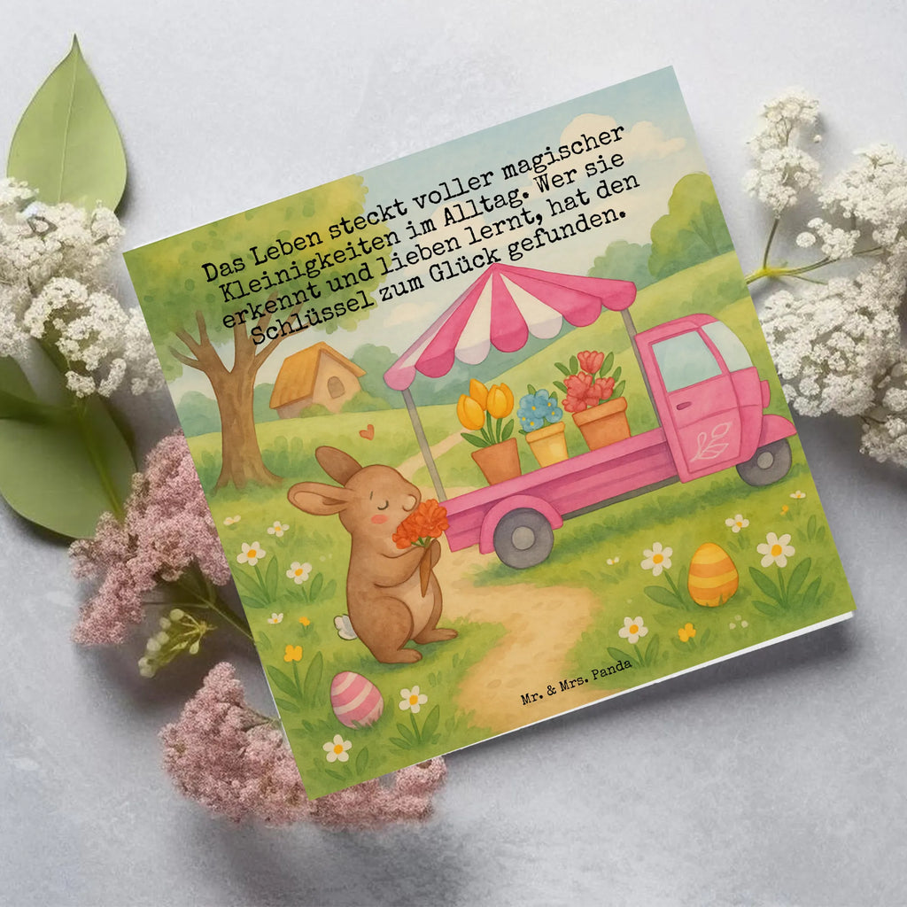 Karta Deluxe Zajączek wielkanocny Wózek kwiatowy Design Wielkanoc, zajączek wielkanocny, prezenty wielkanocne, gniazdo wielkanocne, dekoracje wielkanocne, prezenty na Wielkanoc, prezent wielkanocny, prezenty wielkanocne dla dzieci, Wielkanoc dla dzieci