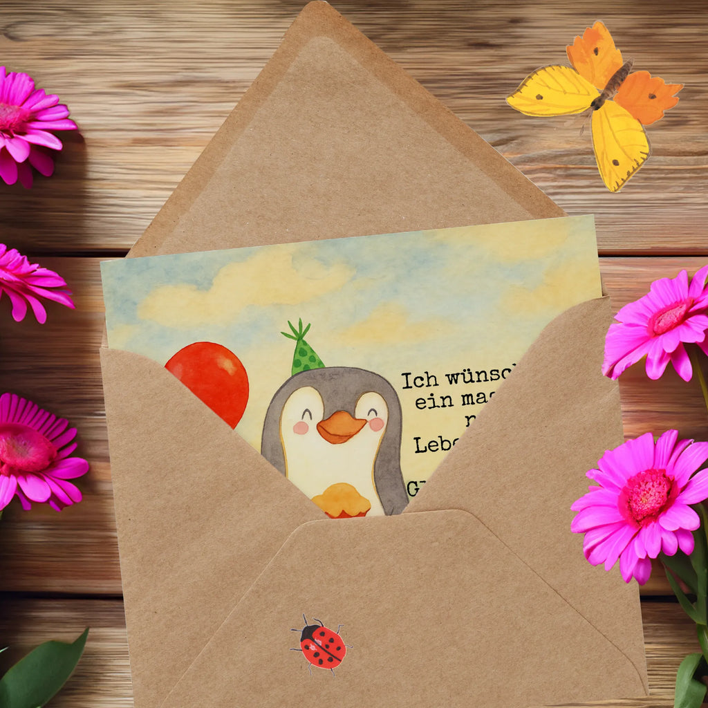 Karta Deluxe Pingwin Urodziny Design Urodziny, prezent urodzinowy, prezent