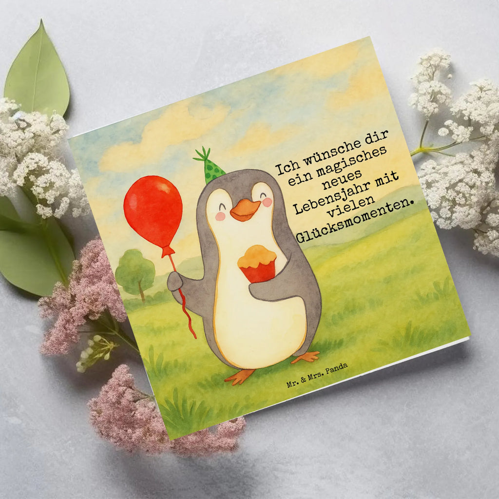 Karta Deluxe Pingwin Urodziny Design Urodziny, prezent urodzinowy, prezent