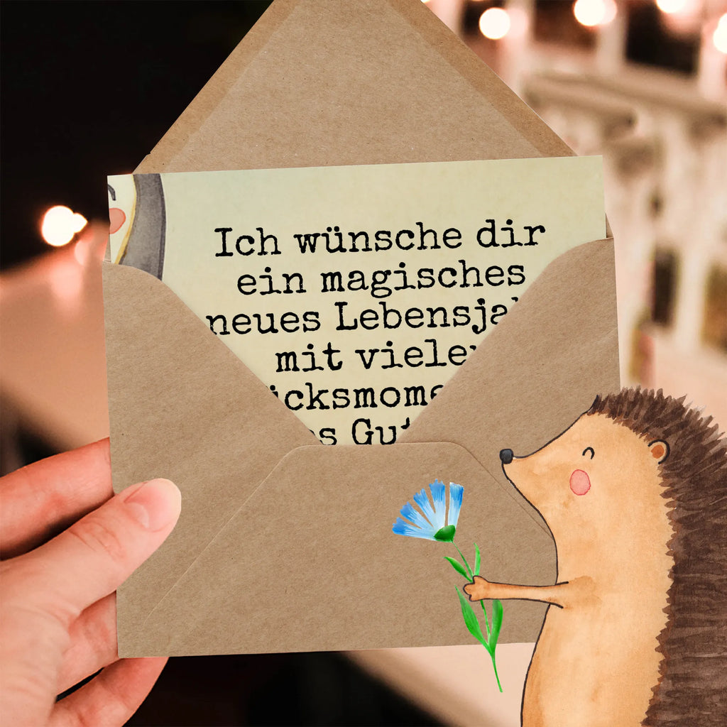 Karta Deluxe Pierwsze urodziny Pingwin balon Design Urodziny, prezent urodzinowy, prezent