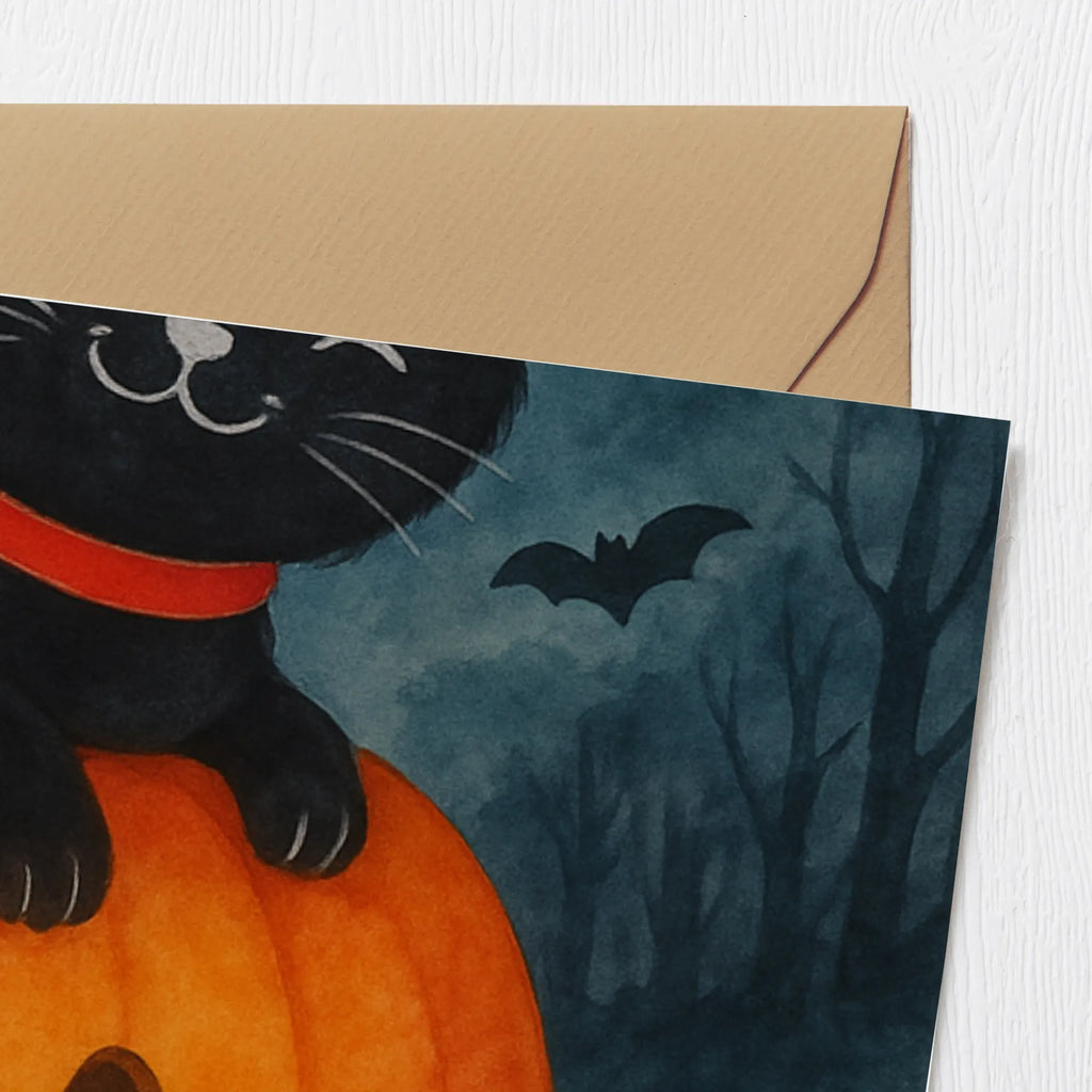 Deluxe Card Black Cat Design decoration, gifts, Martin singing, decor, giving