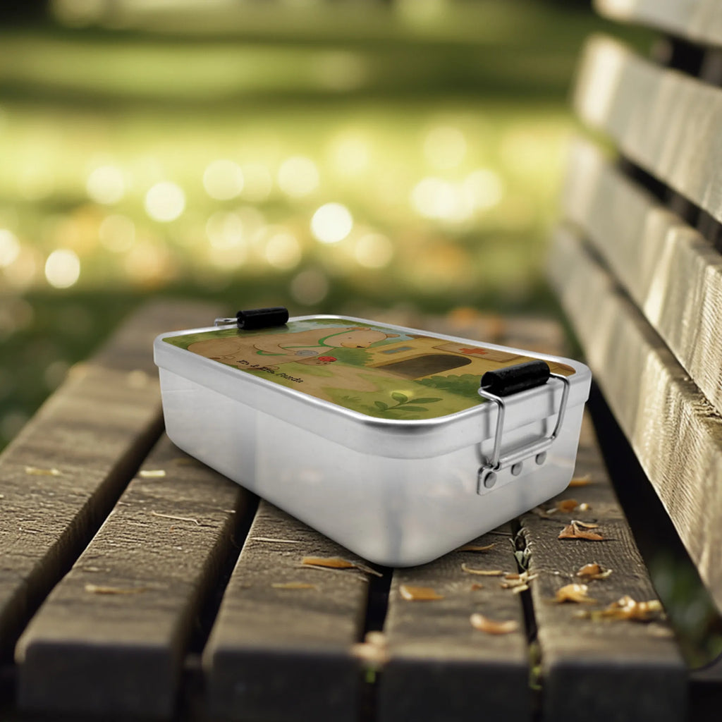 Metall Brotdose Bär Arzt Design Metall Brotdose, Brotbox, Vesperdose Metall, Pausenbox, Vintage Brotdose, Kinder Brotdose, Brotdose, Brotbox Metall, Schul Brotdose, Brotdose Metall, Brotdose Arbeit, Lunchbox Metall, Metallbox, Metall Brotbox, Teddy, Teddybär, Bär, Professor, Doktorin, Ärztin, Professorin, Arzt, Doktor