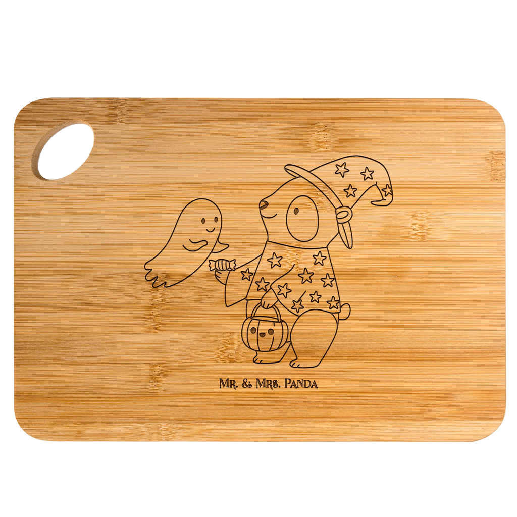 Schneidebrett Panda Zauberer Holzbrett, Frühstücksbrett, Servierbrett, Küchenbrett, Holzbrettchen, Hackbrett, Schneidebrett, Brett, Dekoration, Geschenke, Schenken, Deko, Halloween, Martinssingen, Halloween Deko, Gespenst, Süßes sonst gibt's saures, Zauberer, Panda, Trick or Treat