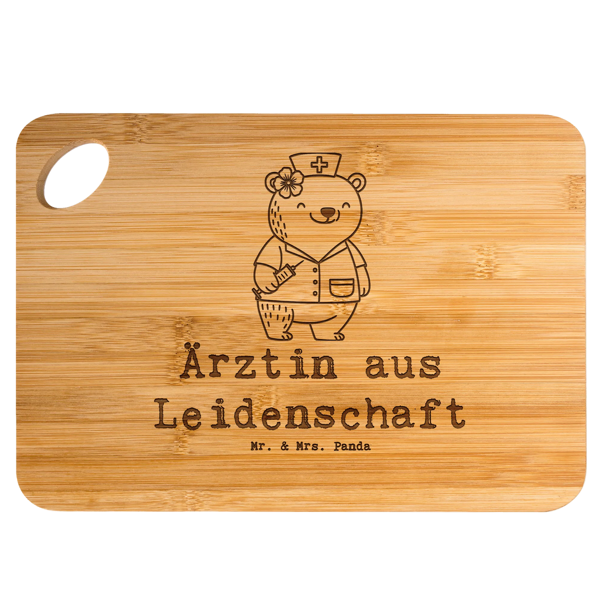 Bamboo chopping board female doctor Passion