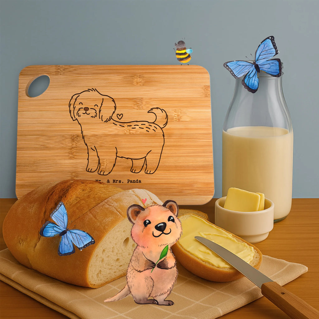 Frühstücksbrett Malteser Moment Schneidebrett, Holzbrett, Hackbrett, Servierbrett, Brett, Holzbrettchen, Küchenbrett, Frühstücksbrett, Geschenk, Schenken, Hund, Hunderasse, Rassehund, Hundebesitzer, Tierfreund, Welpe, Malteser