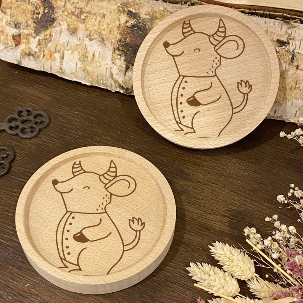 Drewniana podkładka Byk Astrologia Znak zodiaku, gwiazdozbiór, astrologia, ascendent