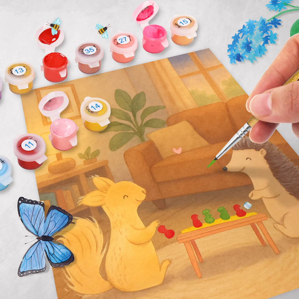 Paint by Numbers Squirrel board games Design Gift, giving, thank you, award, profit, athlete, game night, games, Board games