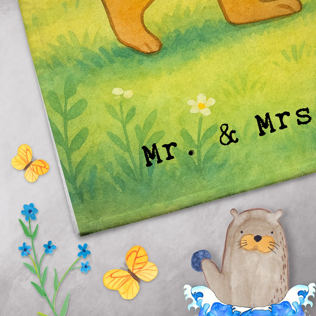 Guest towel Fox play badminton Design Gift, giving, thank you, award, profit, athlete, Play shuttlecock