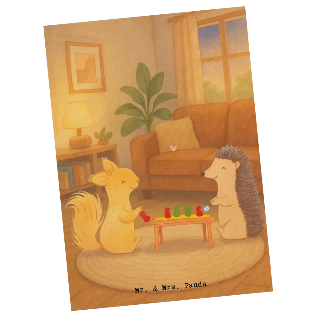 Postcard Squirrel board games Design Gift, giving, thank you, award, profit, athlete, game night, games, Board games