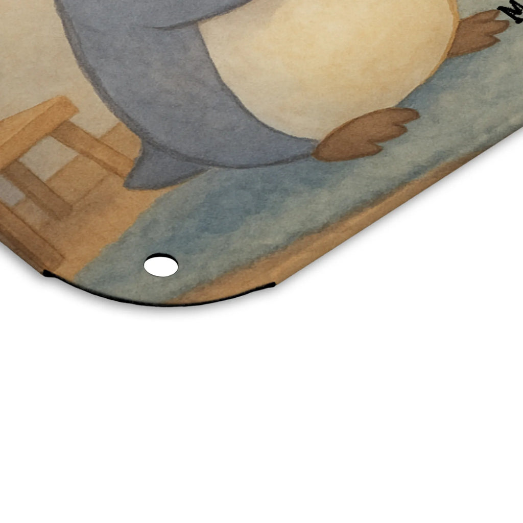 Tin sign penguin Gamble Design Gift, giving, thank you, award, profit, athlete, Gambling, video games