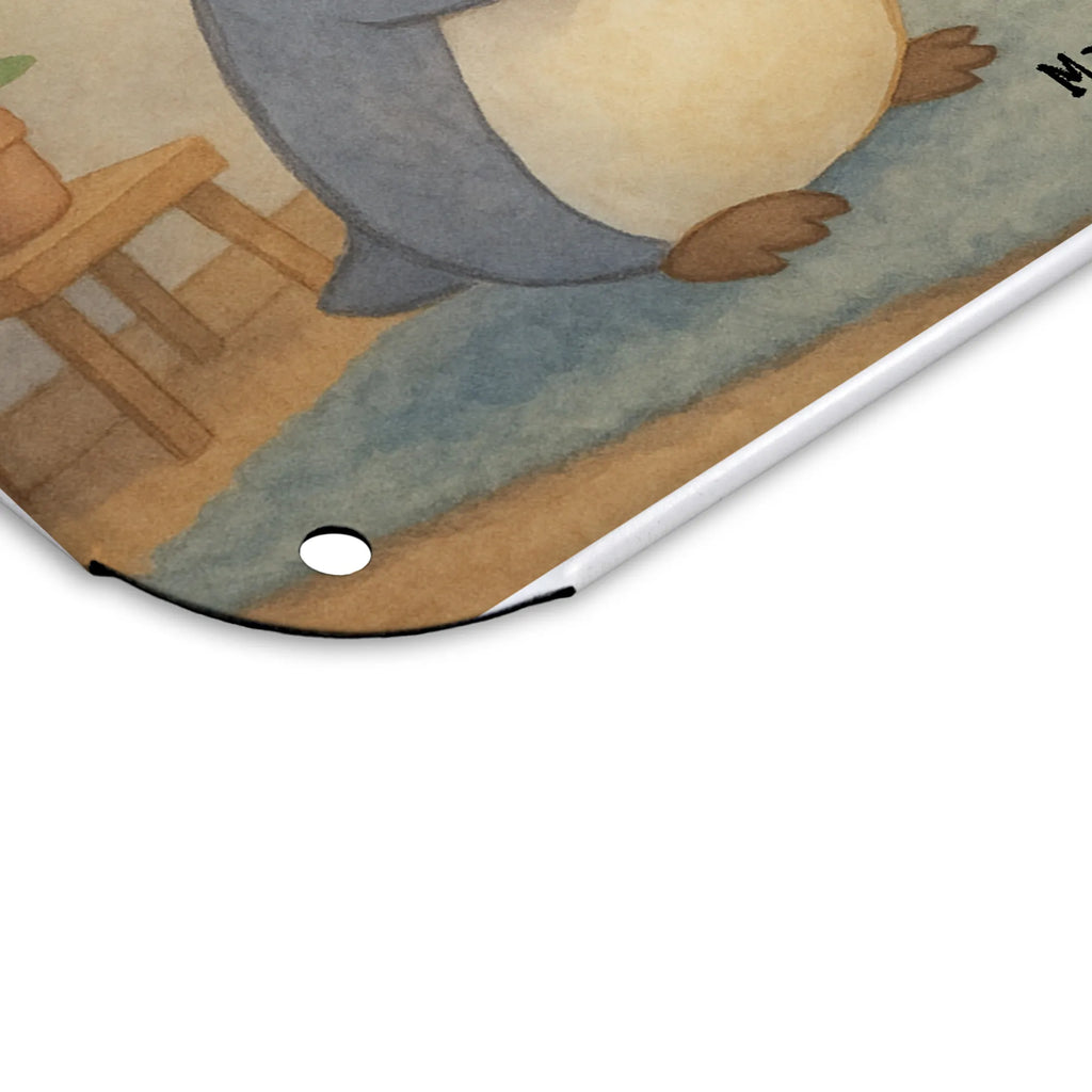 Tin sign penguin Gamble Design Gift, giving, thank you, award, profit, athlete, Gambling, video games