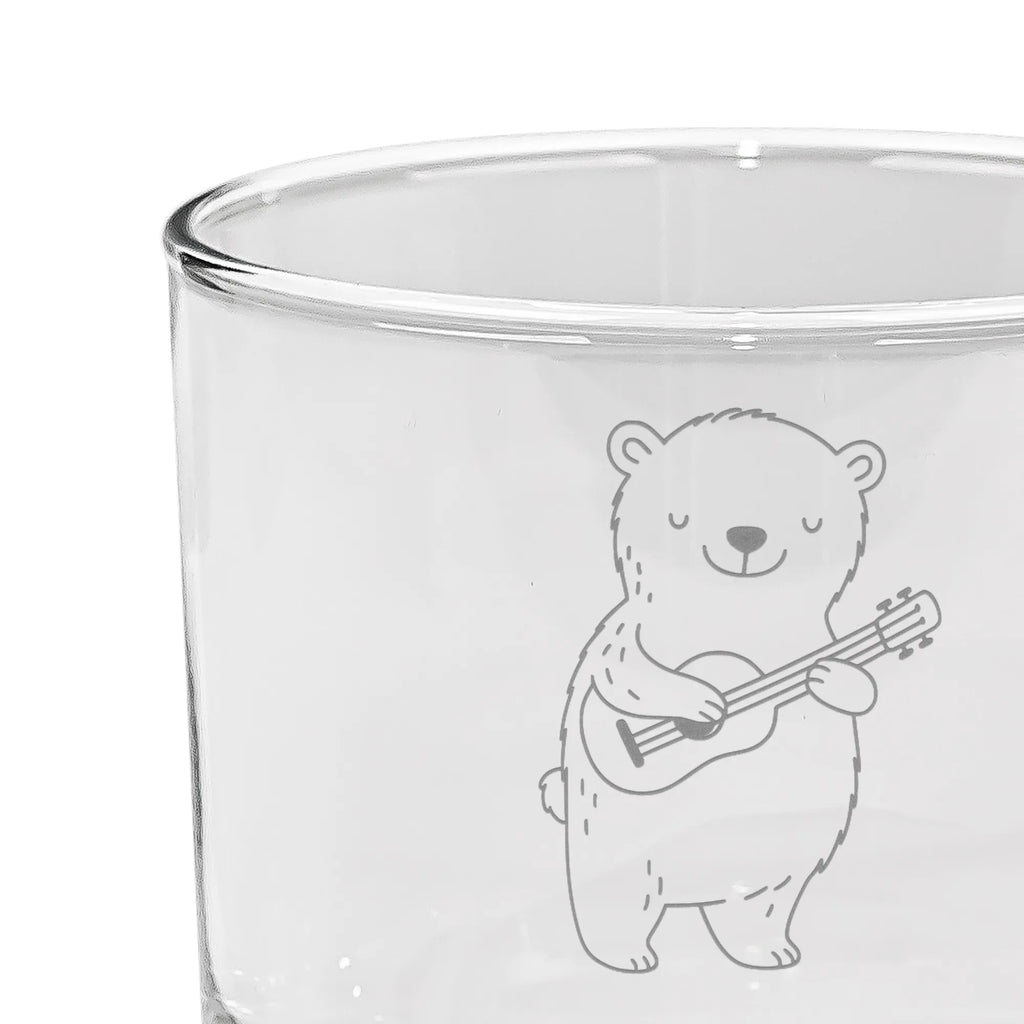 Personalized Gin Glass Bear Guitar Instruments, gifts for musicians, music enthusiasts