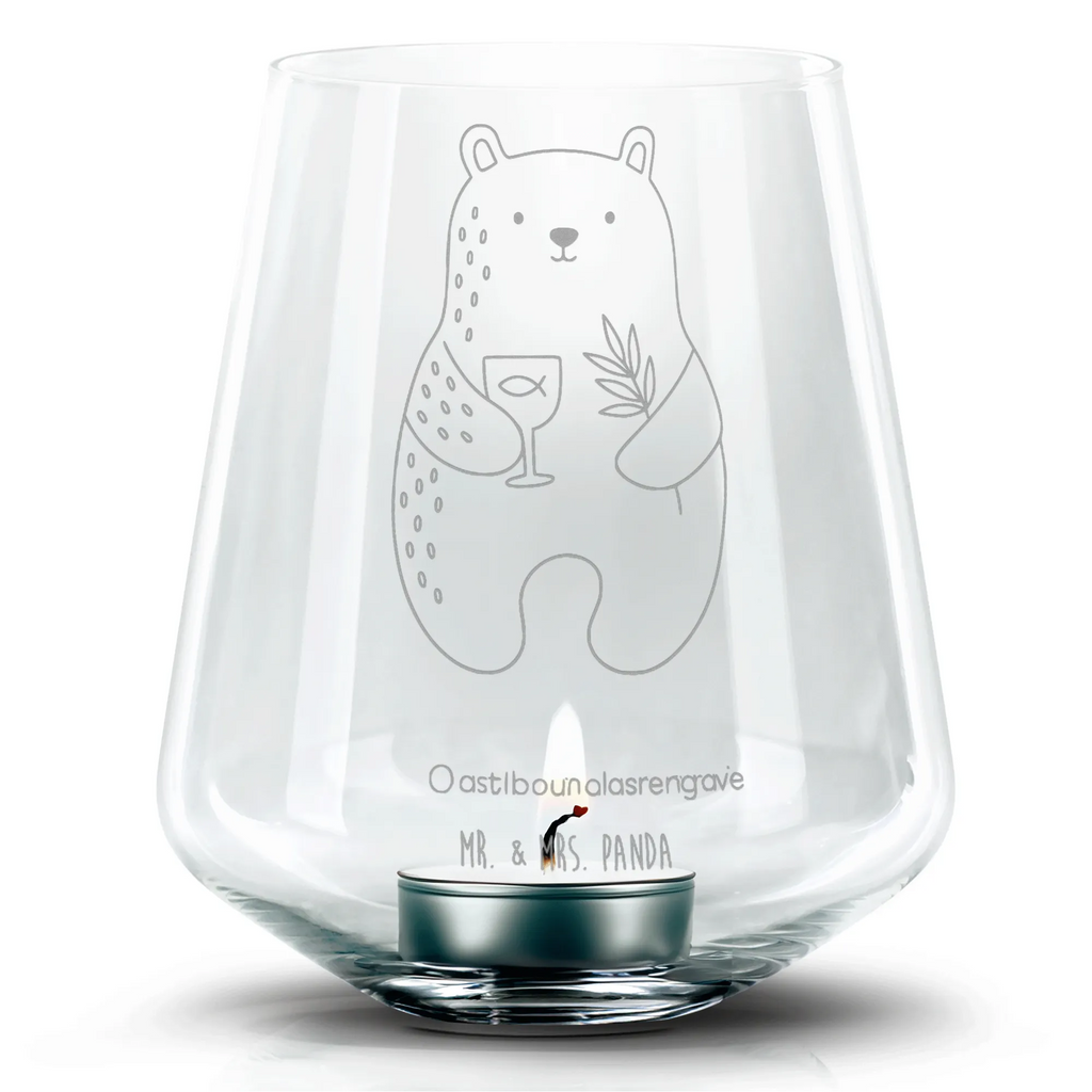 Windlicht Bär Konfirmation Windlicht, Graviertes Windlicht, Romatisches Windlicht, Windlicht aus Glas, Gravur Teelicht, Teelichthalter, Teddy, Bär, Teddybär, Konfirmation, evangelisch, Gottesdienst, Kirche