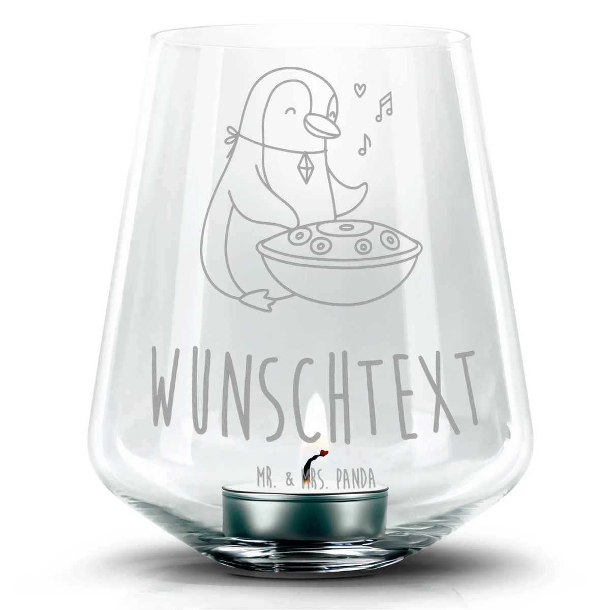 Personalized Engraved Lantern penguin Handpan Instruments, gifts for musicians, music enthusiasts