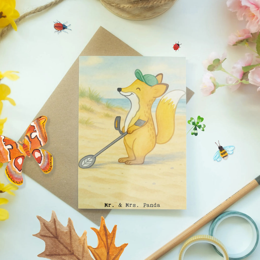 Greetings card Fox metal detector Design grandpa, gift ideas, Easter cards, greeting card, Valentine&#39;s Day card, money gifts, birthday card, boy, girlfriend, encouragement, wedding, boyfriend, man, high school graduation, wedding card, woman, Baptism, Christmas cards, Love greeting card, favorite person, friendship, folding card, Voucher card, grandma, Gift, giving, thank you, award, profit, athlete, Metal detector, look for coins, probe, treasure hunt, probe walker