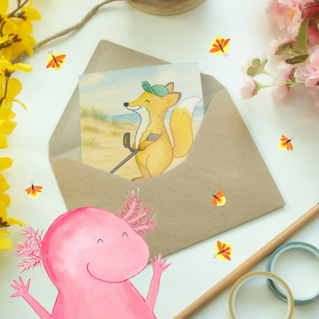 Greetings card Fox metal detector Design grandpa, gift ideas, Easter cards, greeting card, Valentine&#39;s Day card, money gifts, birthday card, boy, girlfriend, encouragement, wedding, boyfriend, man, high school graduation, wedding card, woman, Baptism, Christmas cards, Love greeting card, favorite person, friendship, folding card, Voucher card, grandma, Gift, giving, thank you, award, profit, athlete, Metal detector, look for coins, probe, treasure hunt, probe walker